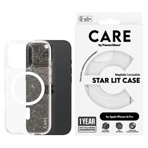 ⁨CARE by PanzerGlass Flagship Star Lit Case iPhone 16 Pro 6,3" biały/white MagSafe 1342⁩ w sklepie Wasserman.eu