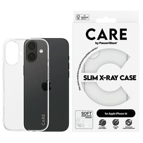 ⁨CARE by PanzerGlass X-Ray Soft Basic Case iPhone 16 6.1" przezroczysty/transparent 1441⁩ w sklepie Wasserman.eu