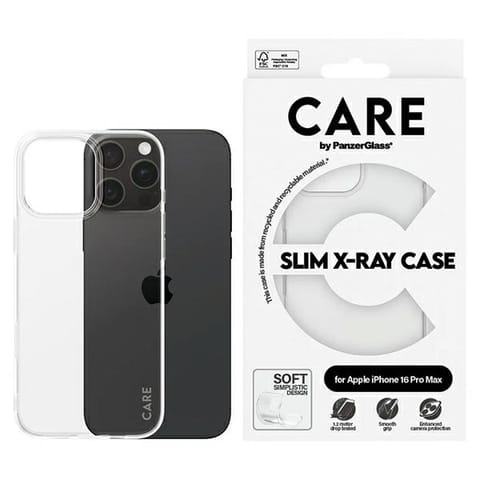 ⁨CARE by PanzerGlass X-Ray Soft Basic Case iPhone 16 Pro Max 6.9" przezroczysty/transparent 1444⁩ w sklepie Wasserman.eu