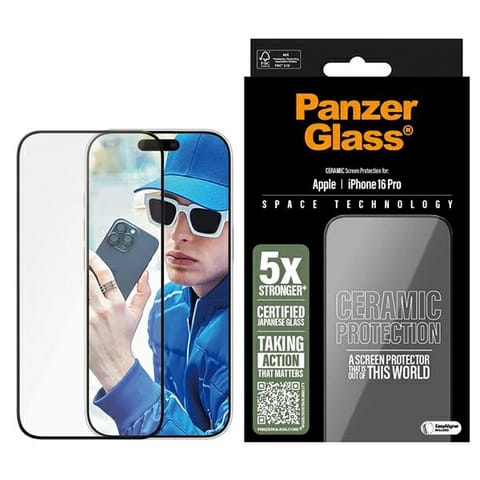 ⁨PanzerGlass Ceramic Screen ProtectoriPhone 16 Pro 6.3" Ultra-Wide Fit 2854⁩ w sklepie Wasserman.eu