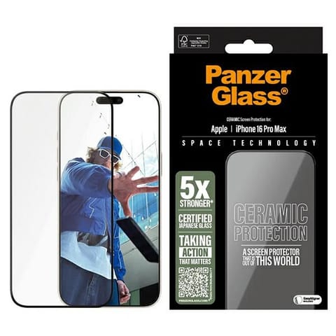 ⁨PanzerGlass Ceramic Screen Protector iPhone 16 Pro Max 6.9" Ultra-Wide Fit 2856⁩ w sklepie Wasserman.eu