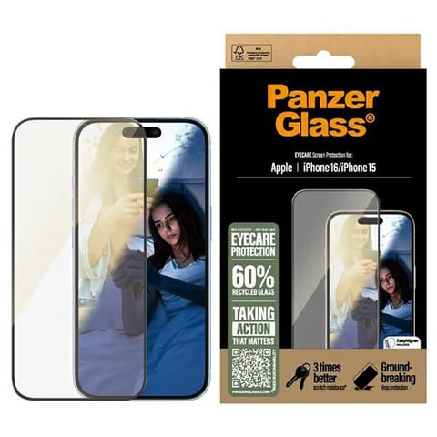 ⁨PanzerGlass EyeCare Screen Protector iPhone 16 / 15  6.1" Ultra-Wide Fit 2865⁩ w sklepie Wasserman.eu