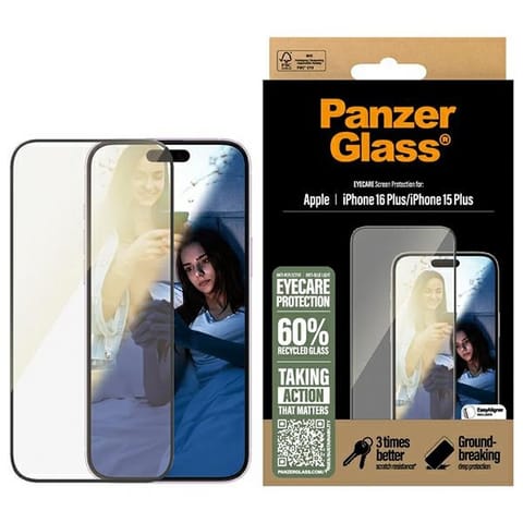 ⁨PanzerGlass EyeCare Screen Protector iPhone 16 Plus / 15 Plus 6.7" Ultra-Wide Fit 2867⁩ w sklepie Wasserman.eu