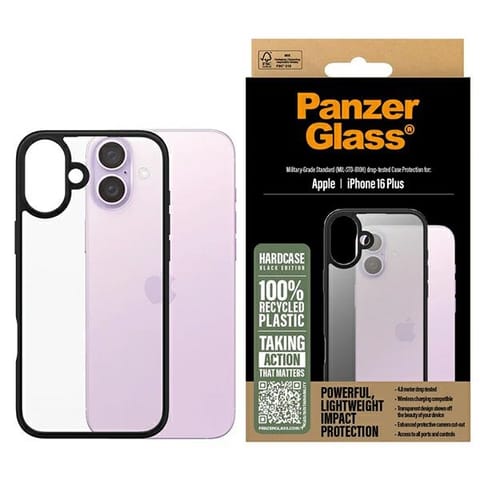 ⁨PanzerGlass HardCase iPhone 16 Plus 6.7"czarny/black 1297⁩ w sklepie Wasserman.eu