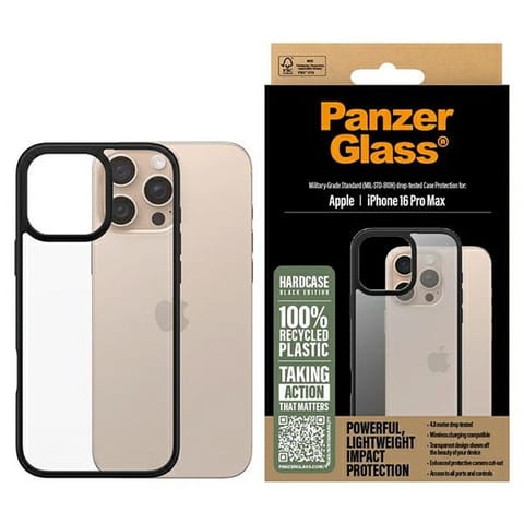 ⁨PanzerGlass HardCase iPhone 16 Pro Max6.9" czarny/black 1298⁩ w sklepie Wasserman.eu