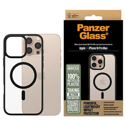 ⁨PanzerGlass HardCase iPhone 16 Pro Max6.9" czarny/black MagSafe 1304⁩ w sklepie Wasserman.eu