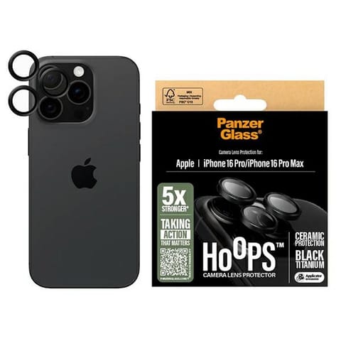 ⁨PanzerGlass Hoops Ceramic Lens Protector iPhone 16 Pro 6.3" / 16 Pro Max 6.9" 1282⁩ w sklepie Wasserman.eu