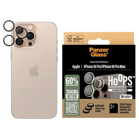 ⁨PanzerGlass Hoops Lens Protector iPhone  16 Pro 6.3" / 16 Pro Max 6.9" Transparent 1286⁩ w sklepie Wasserman.eu