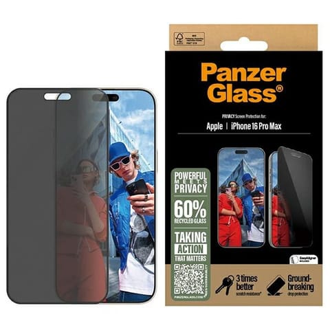 ⁨PanzerGlass Privacy Screen Protector iPhone 16 Pro Max 6.9" Ultra-Wide Fit P2864⁩ w sklepie Wasserman.eu