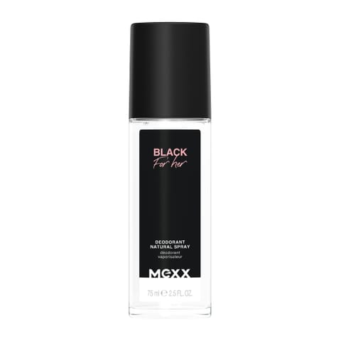 ⁨MEXX Dezodorant naturalny spray Black for Her 75 ml⁩ w sklepie Wasserman.eu