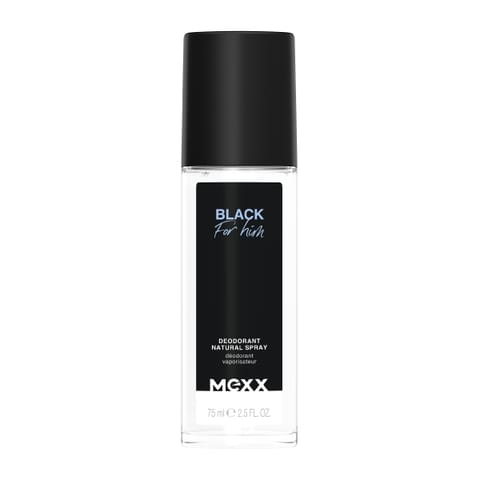 ⁨MEXX Dezodorant naturalny spray Black for Him 75 ml⁩ w sklepie Wasserman.eu