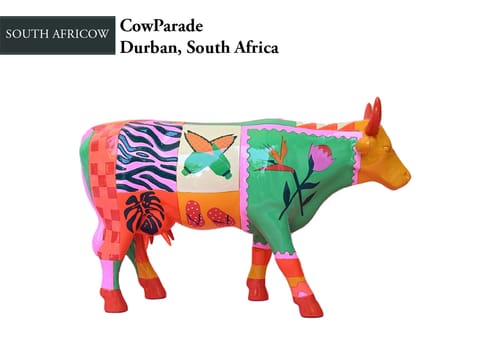 ⁨CowParade, Durban, South Africow, autor: Keegan Crawford⁩ w sklepie Wasserman.eu