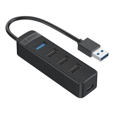 ⁨Adapter Hub Orico USB do USB 3.0 + 3x USB 2.0 (czarny)⁩ w sklepie Wasserman.eu