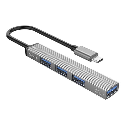 ⁨Adapter Hub Orico USB do USB 3.0 + 3x USB 2.0 (szary)⁩ w sklepie Wasserman.eu