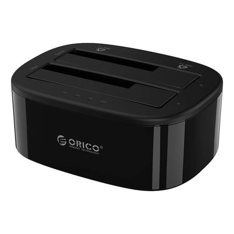 ⁨Stacja dokująca Orico do dysków HDD / SSD 2,5 / 3,5", 5Gbps, USB-C do USB-C/A z funkcją klonowania (czarna)⁩ w sklepie Wasserman.eu