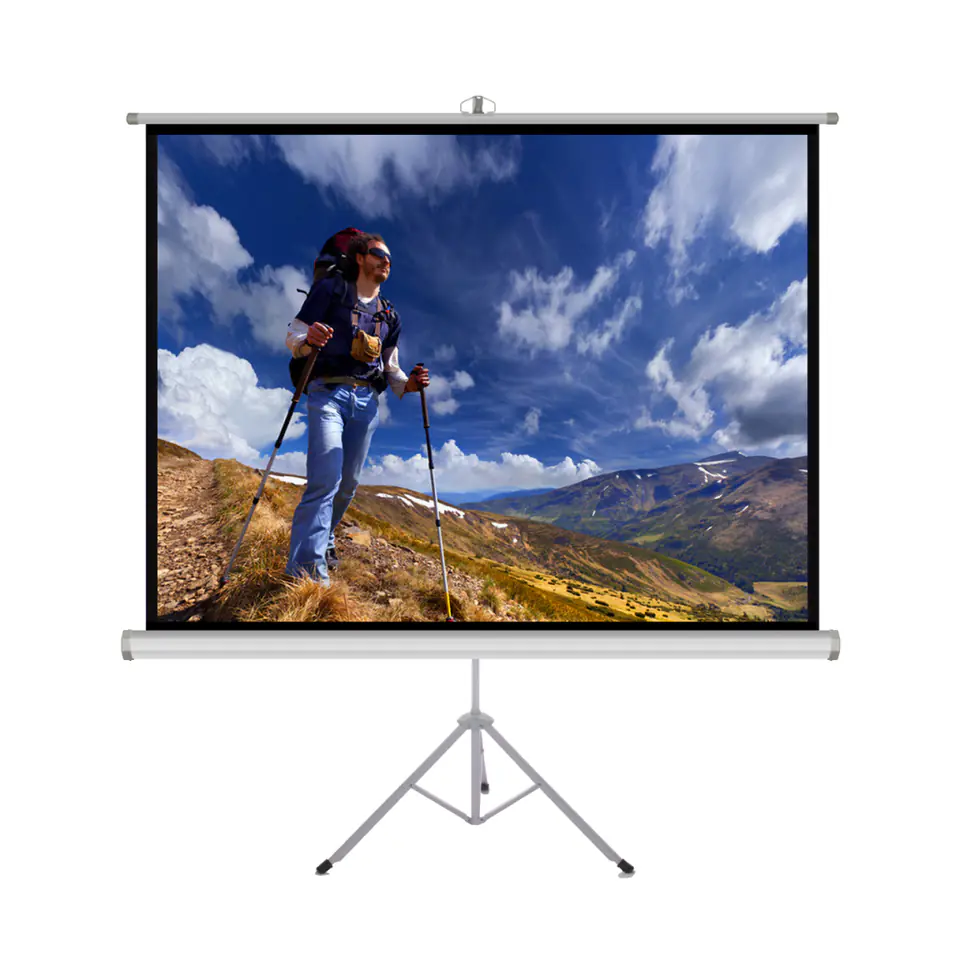 ⁨MANUAL SCREEN ON TRIPOD 1:1 118" 213x213cm TS-84 1:1 ART⁩ at Wasserman.eu