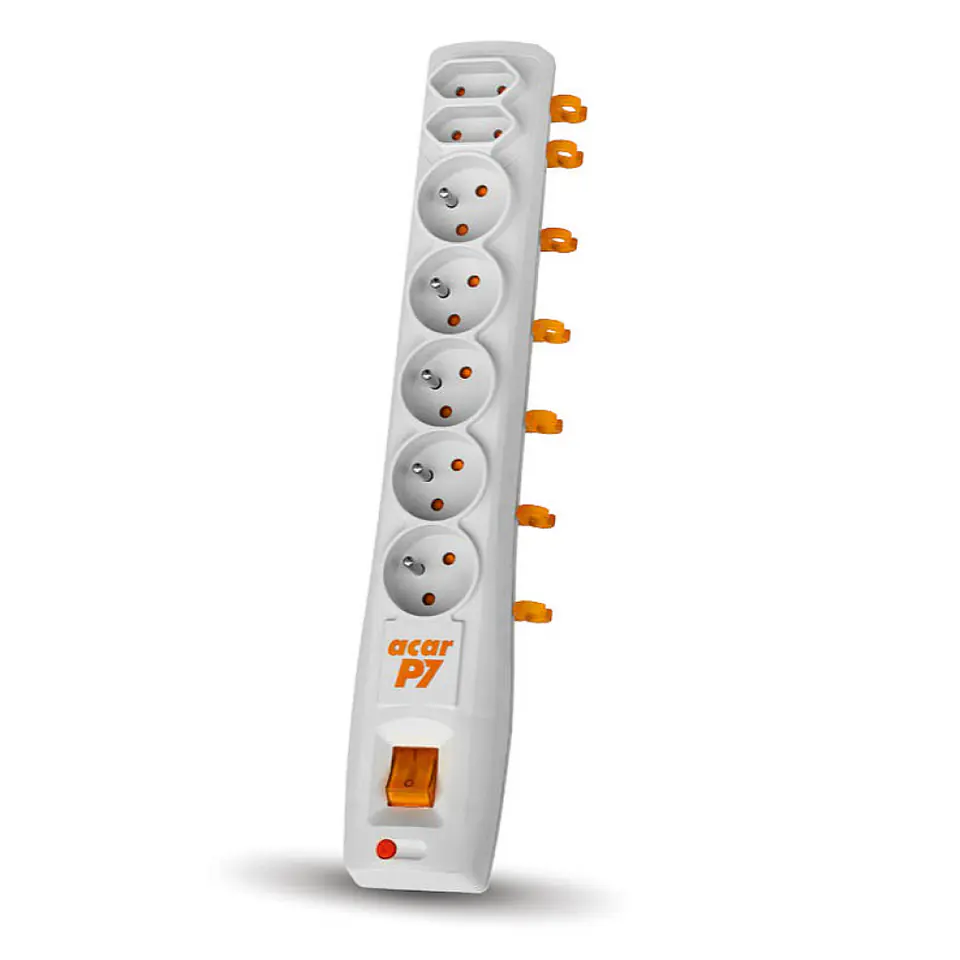 ⁨SURGE PROTECTOR ACAR P7 grey 5m⁩ at Wasserman.eu