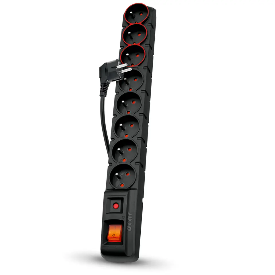 ⁨SURGE PROTECTOR ACAR S8 DUAL black 3M⁩ at Wasserman.eu