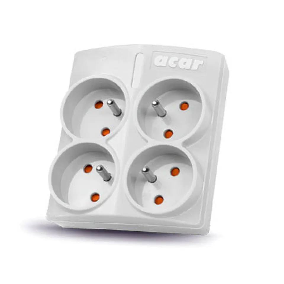 ⁨SURGE PROTECTOR ACAR X4 grey⁩ at Wasserman.eu