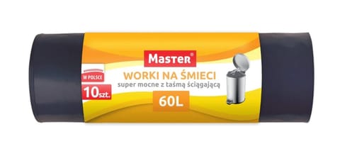 ⁨WORKI NA ODPADY HD 60L Z TAŚMĄ ŚCIĄGAJĄCĄ - SUPER MOCNE⁩ w sklepie Wasserman.eu