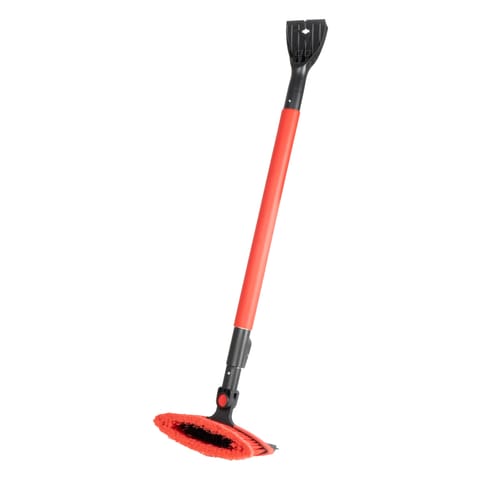 ⁨Szczotka zmiotka skrobaczka do szyb śniegu lodu teleskopowa ze ściągaczką wody 98-134 cm amio-04147⁩ w sklepie Wasserman.eu