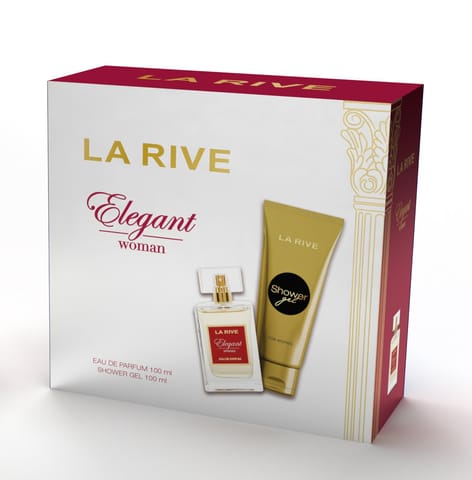 ⁨LA RIVE Woman Zestaw prezentowy Elegant (woda toaletowa 100 ml + żel pod prysznic 100 ml)⁩ w sklepie Wasserman.eu