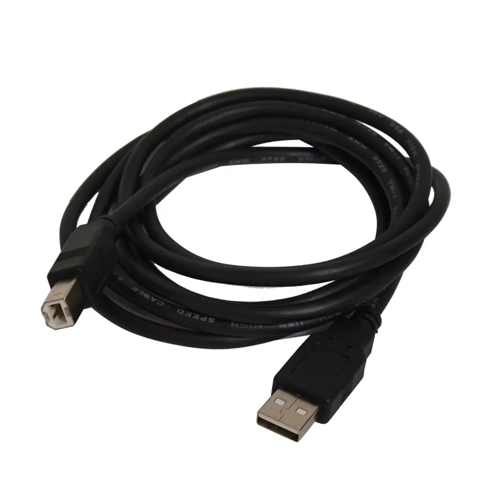 ⁨KABEL USB 2.0 DRUKARK Amęski-Bmęski 1.8M ART wtyczka złota⁩ w sklepie Wasserman.eu