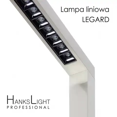 ⁨Lampa LED,HanksLight,stojąca, alu,1200*2146mm,up21W/down36W,4000K⁩ w sklepie Wasserman.eu