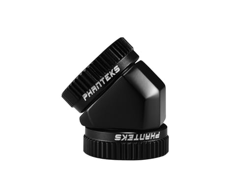 PHANTEKS Glacier Hard-Tube Adapter 2x 16mm 45 degrees - black at Wasserman.eu