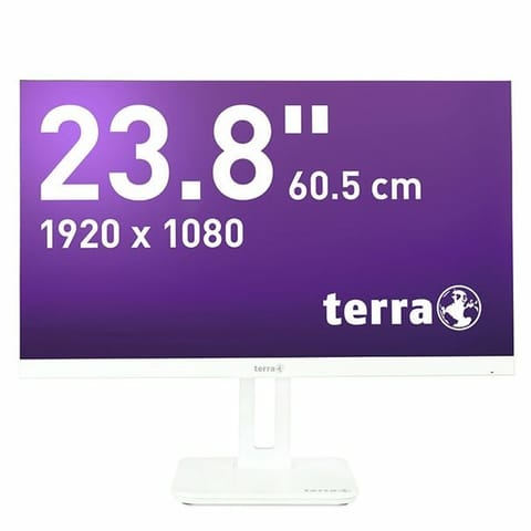 ⁨Wortmann AG TERRA 3030222 monitor komputerowy 60,5 cm (23.8") 1920 x 1080 px Full HD LCD Biały⁩ w sklepie Wasserman.eu