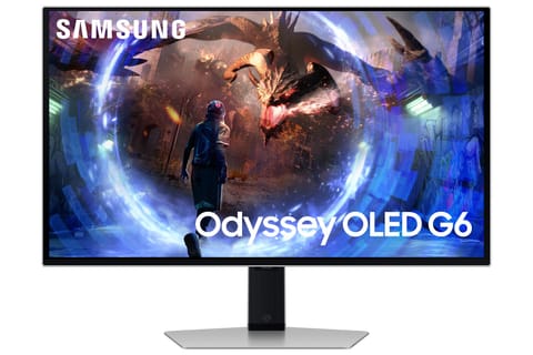 ⁨Samsung G60SD monitor komputerowy 68,6 cm (27") 2560 x 1440 px Quad HD OLED Srebrny⁩ w sklepie Wasserman.eu