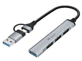 ⁨ADAPTER TRACER A-4, USB Type-C do USB-A, 4x USB-A⁩ w sklepie Wasserman.eu