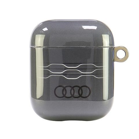 ⁨Audi IML Geometric Pattern AirPods 1/2    cover szary/gray AU-IMLAP-A6/D3-GY⁩ w sklepie Wasserman.eu