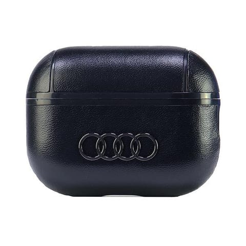 ⁨Audi Leather Big Logo AirPods Pro 2 cover czarny/black AU-APP2-GT/D3-BK⁩ w sklepie Wasserman.eu