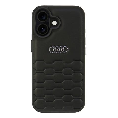 ⁨Audi Synthetic Leather iPhone 16 6.1" czarny/black hardcase AU-TPUPCIP16-GT/D2-BK⁩ w sklepie Wasserman.eu