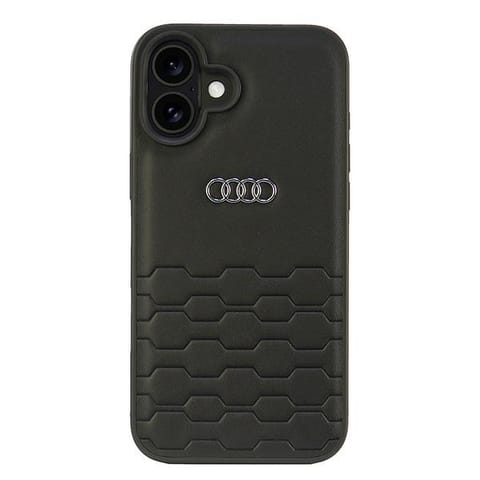 ⁨Audi Synthetic Leather iPhone 16 Plus 6.7" czarny/black hardcase AU-TPUPCIP16M-GT/D2-BK⁩ w sklepie Wasserman.eu