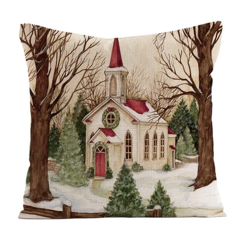 ⁨Poszewka na poduszkę 45cm x 45cm motyw świąteczny Boże Narodzenie POD175⁩ w sklepie Wasserman.eu