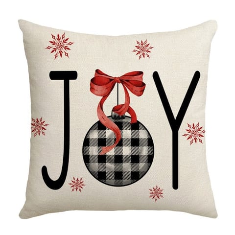⁨Poszewka na poduszkę 45cm x 45cm motyw świąteczny JOY POD178⁩ w sklepie Wasserman.eu