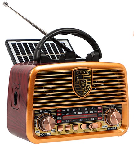 ⁨Radio retro AM/FM Bluetooth Blow RA10 solarne + sieciowe⁩ w sklepie Wasserman.eu