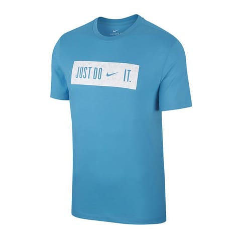 ⁨Koszulka Nike Dry Tee Block 2.0 M BQ1851 (kolor Niebieski, rozmiar 42)⁩ w sklepie Wasserman.eu