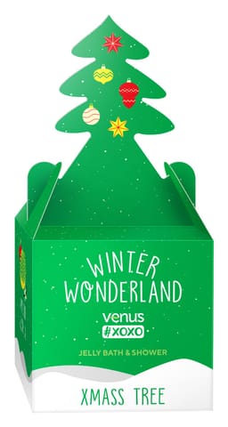 ⁨VENUS Xoxo Zestaw prezentowy - Winter Wonderland Jelly Bath&Shower Xmas Tree⁩ w sklepie Wasserman.eu