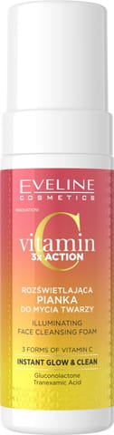 ⁨EVELINE Vitamin C 3xAction Rozświetlająca Pianka do mycia twarzy 150 ml⁩ w sklepie Wasserman.eu