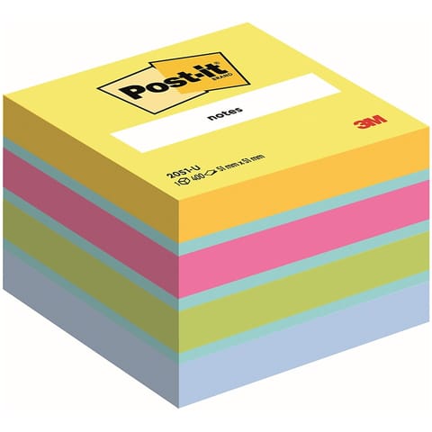 ⁨Karteczki Post-it 51x51mm (2051-U) mix kolorów (400)⁩ w sklepie Wasserman.eu