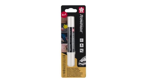 ⁨Marker Permapaque Dual Point biały, Sakura SKBLXZPKTN1C⁩ w sklepie Wasserman.eu