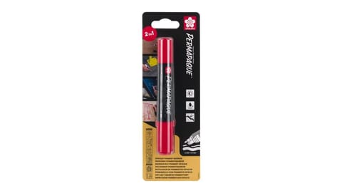 ⁨Marker Permapaque Dual Point czerwony, Sakura SKBLXZPKTN1B⁩ w sklepie Wasserman.eu