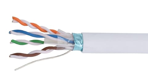 ⁨Kabel teleinformatyczny F/UTP kat.6 4x2x0,6 /305m/⁩ w sklepie Wasserman.eu