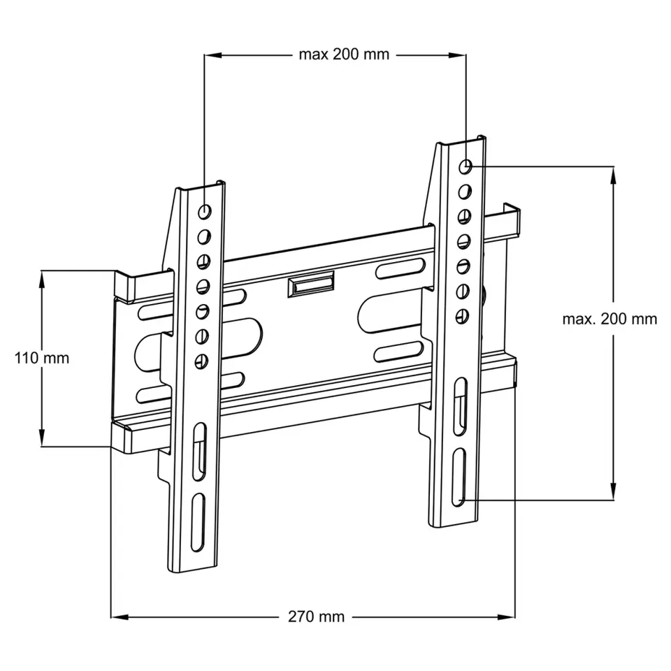 ⁨HOLDER FOR LCD/LED TV 14-42" 35KG AR-44 ART without adjustment 2,5cm⁩ at Wasserman.eu