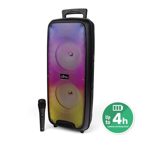 ⁨MEDIA-TECH GŁOŚNIK PRZENOŚNY FLAMEZILLA, BLUETOOTH 5.0, FUNKCJA KARAOKE, ILUMINACJA FLAME RGB MT3178⁩ w sklepie Wasserman.eu