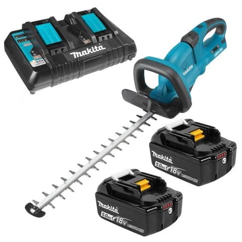 Makita DUH551PT2 cordless grass shear 55 cm 2x 18 V Lithium-Ion (Li-Ion) Black, Green at Wasserman.eu