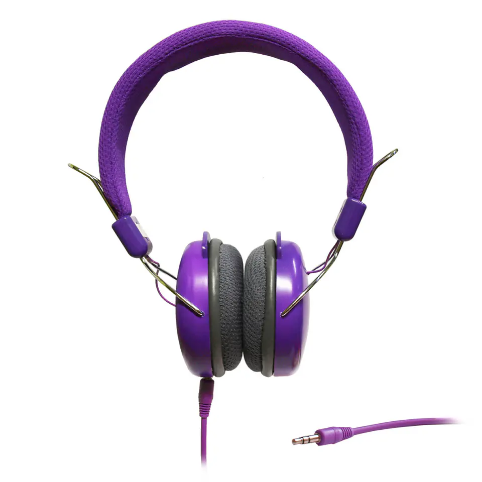 ⁨STEREO HEADPHONES with microphone ART AP-60MC purple⁩ at Wasserman.eu